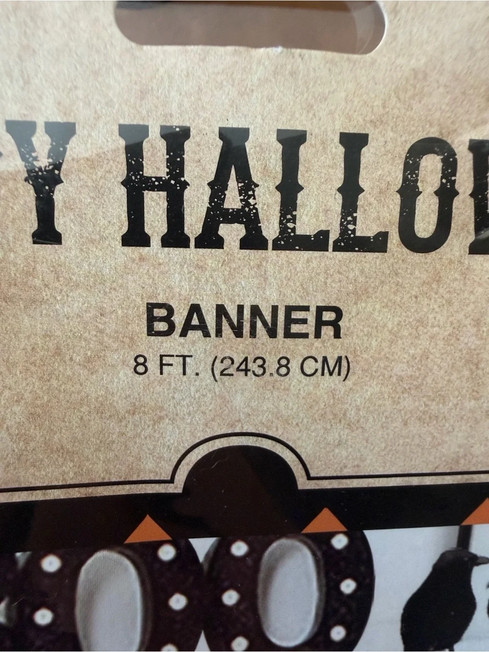 Hobby Lobby Halloween Banner - Orange and Black